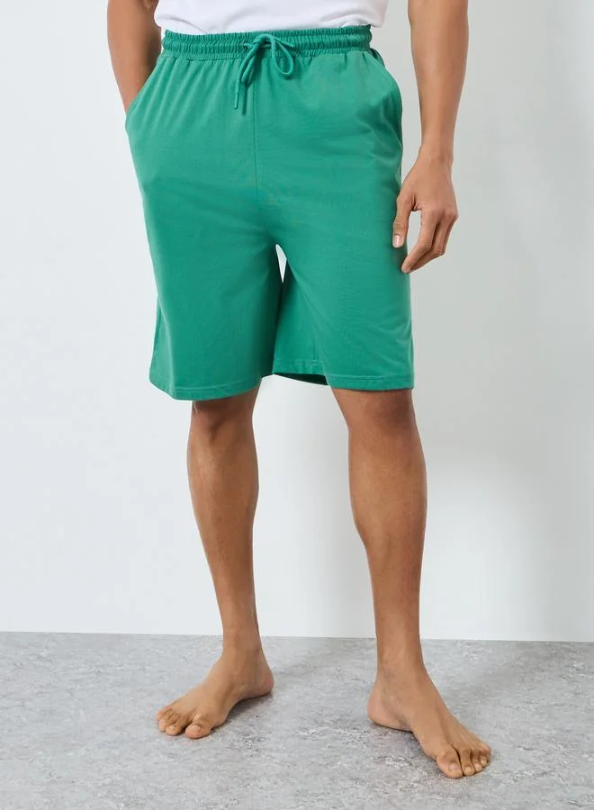 Styli  Men Cotton Printed T-Shirt and Shorts Set for Men | Best Price UAE